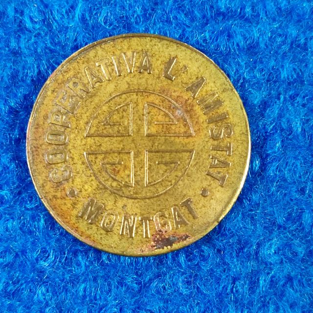 Moneda 5 céntimos 1933 Cooperativa la Amistad.