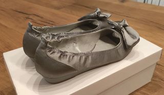 Ballerine aperte in punta con fiocco