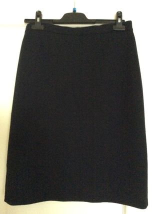 TRAJE DE CHAQUETA Y FALDA. PATA DE GALLO NEGRO 