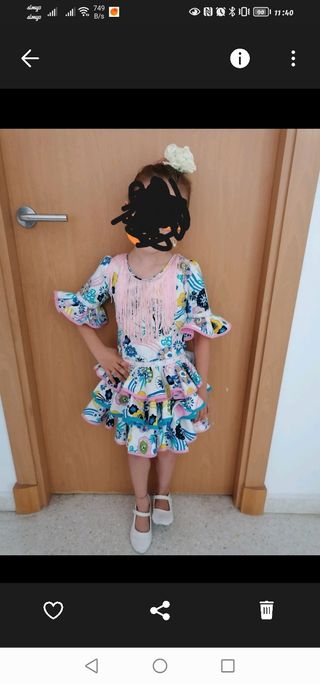 Traje de gitana 6 Años 