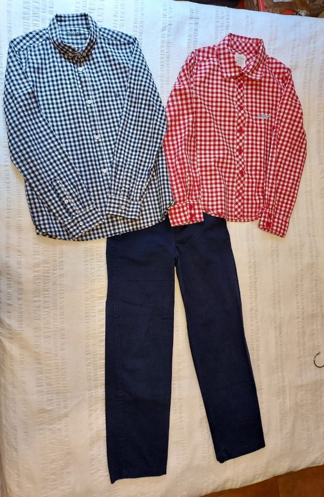 Conjunto 2 camisas y pantalón. Talla 10