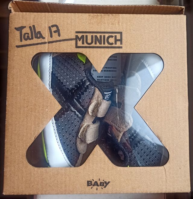 Zapatillas Munich Barru Zero Bebé. NUEVAS
