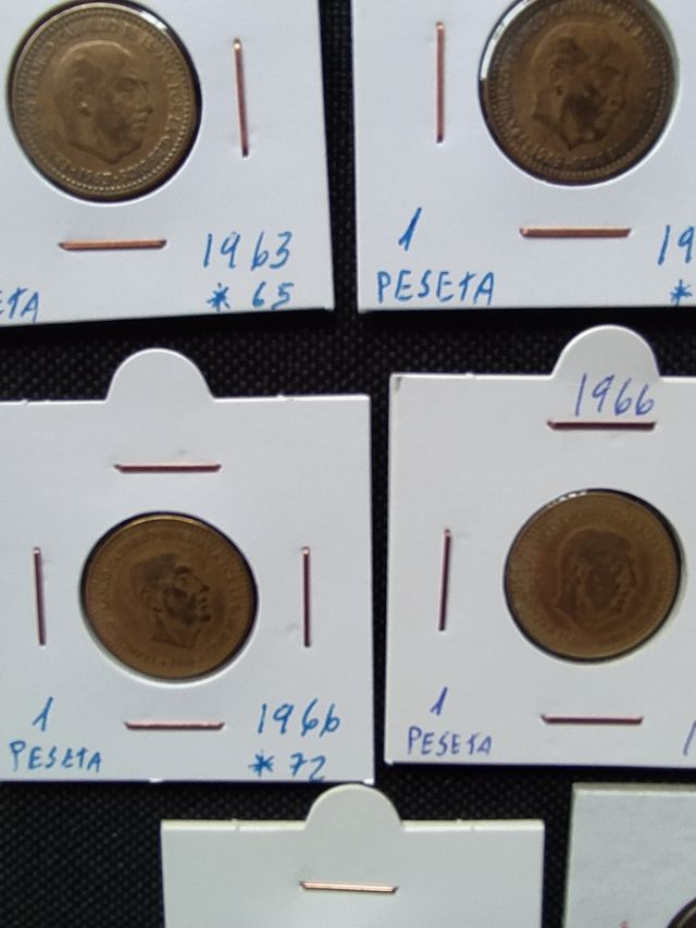 Lote Monedas de Pesetas Francisco Franco