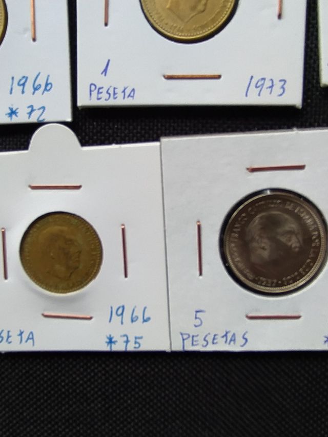 Lote Monedas de Pesetas Francisco Franco