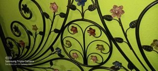 cabecero matrimonio hierro forjado