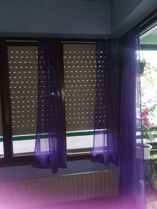 URGE HOY !!4 VISILLOS MORADOS 160X100 /200X100