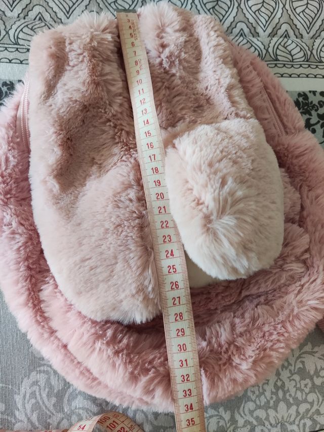 mochila infantil de pelo