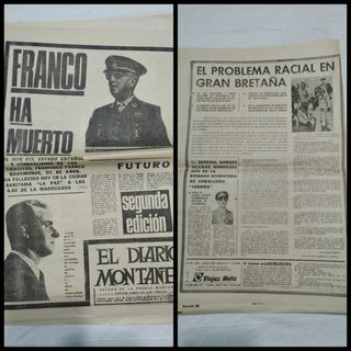 Prensa muerte Francisco Franco
