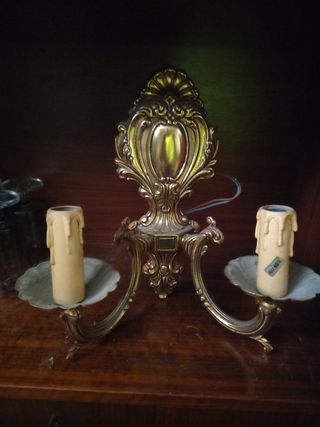 candelabros de bronce