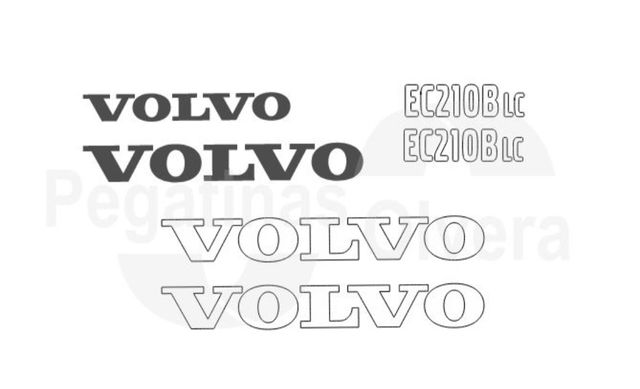 Kit Adhesivos VOLVO EC210B LC