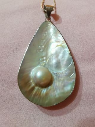 Colgante plata y Madreperla 