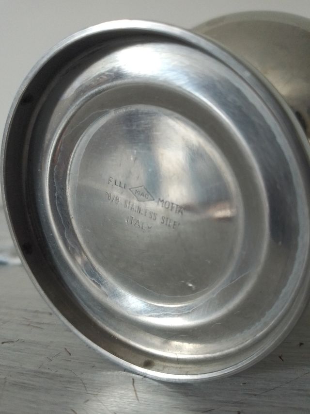 coppette per gelato in acciaio