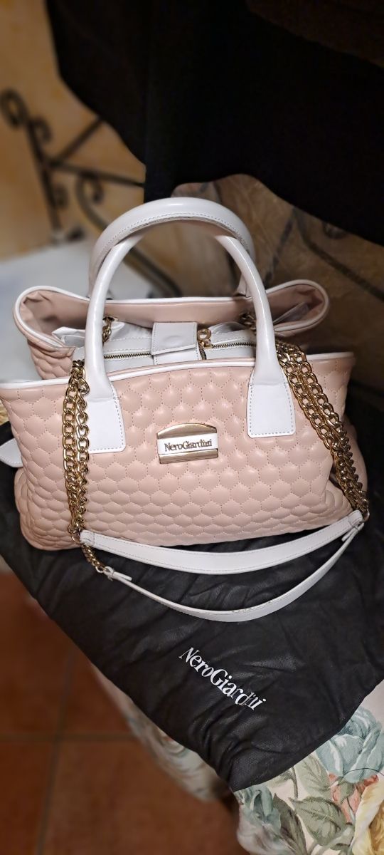 Borsetta rosa pallido/beige