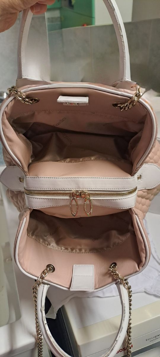 Borsetta rosa pallido/beige