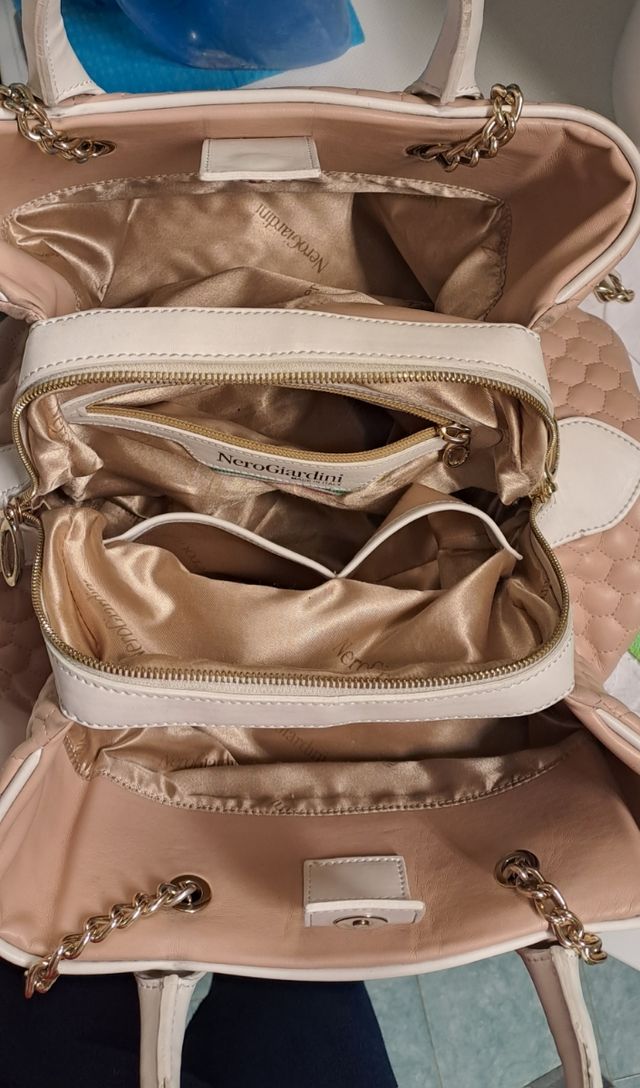 Borsetta rosa pallido/beige