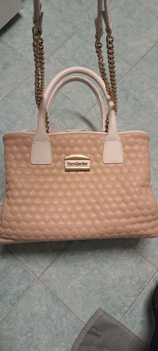 Borsetta rosa pallido/beige