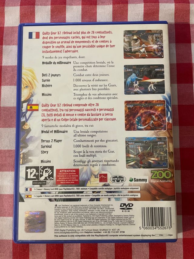 Guilty Gear X2 Reload Ps2