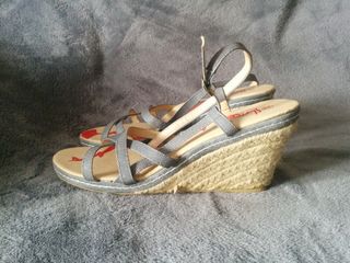 sandalias esparto gris