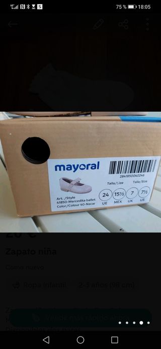 Zapato niña