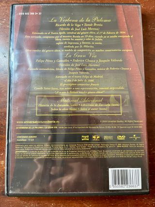 Dvd La verbena de la Paloma- La Gran Vía