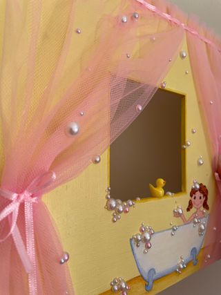 Decoración marcó de foto niña pato