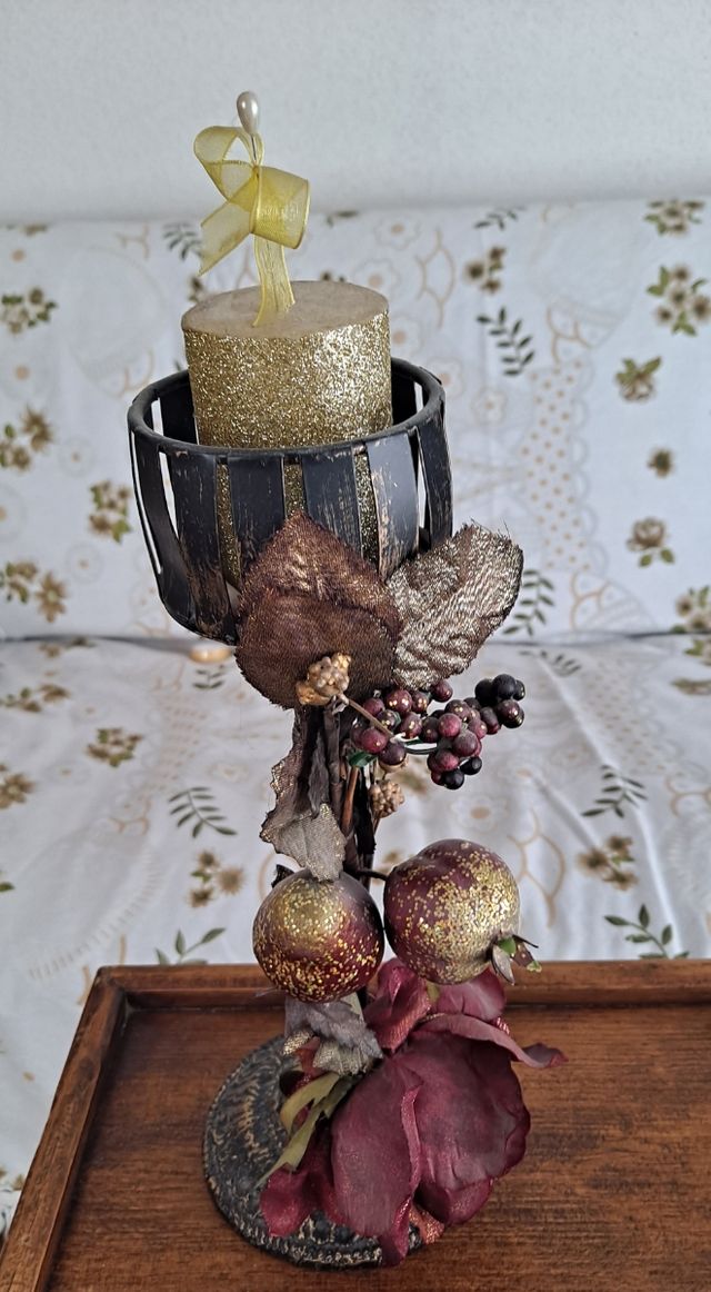 Portavela vela candelabro