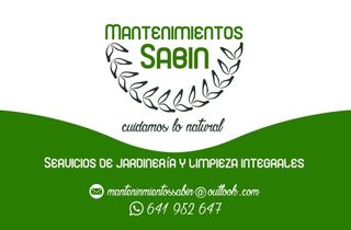 Servicios de jardinería y limpieza