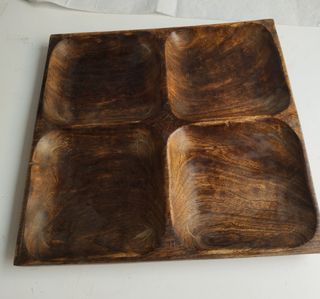 Centro de mesa artesanal de madera