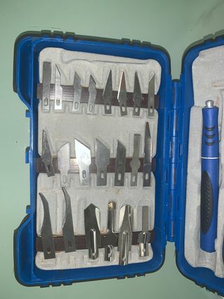 maletín     de   cuchillas