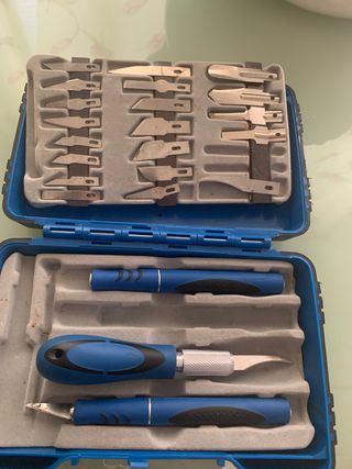 maletín     de   cuchillas