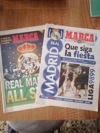 2 periódicos as de 1998 real madrid