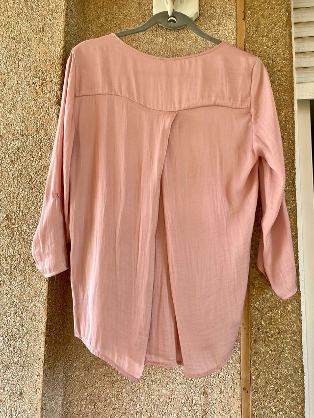 Camisa señora Stradivarius talla L rosa empolvado