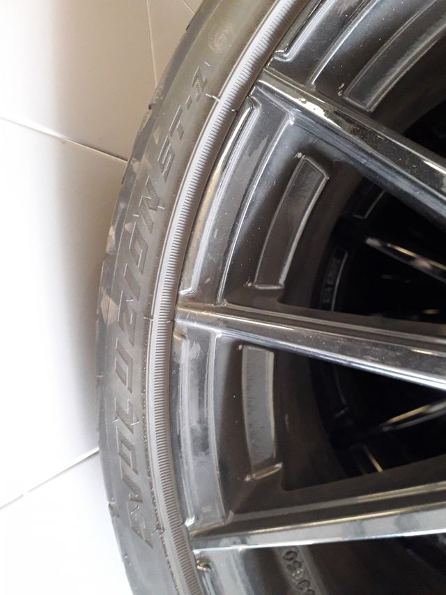 llantas tipo bbs audi 19" con neumaticos federal