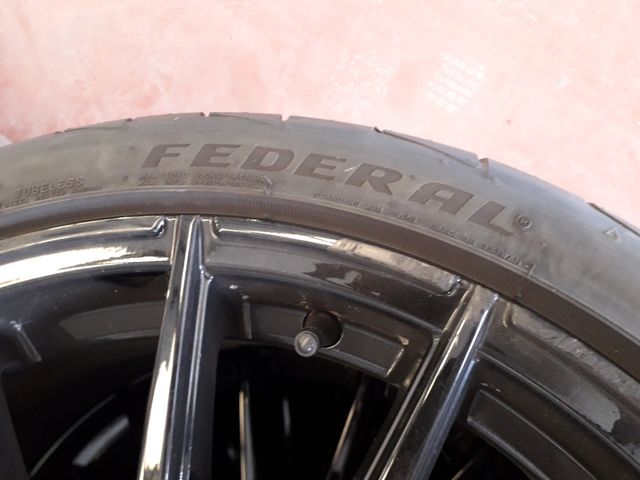 llantas tipo bbs audi 19" con neumaticos federal