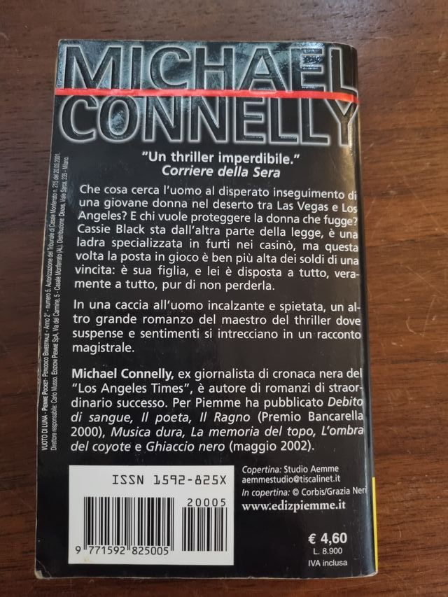 Libro VUOTO DI LUNA Michael Connelly