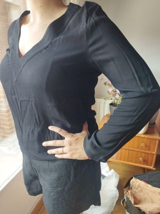 Camisa Negra Zara