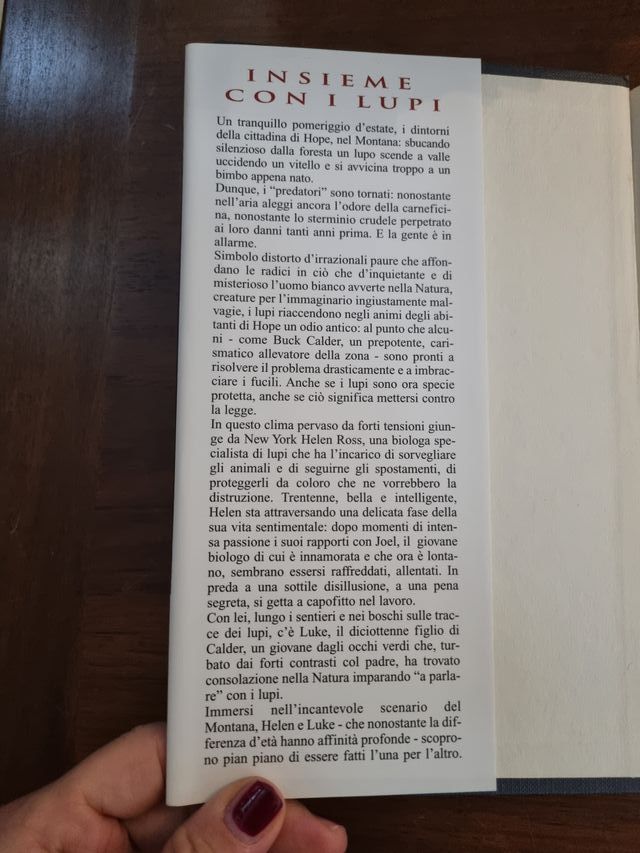 Libro INSIEME CON I LUPI di Nicholas Evans