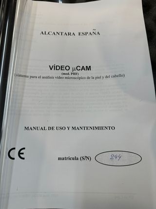 Cámara microscópica peluquería