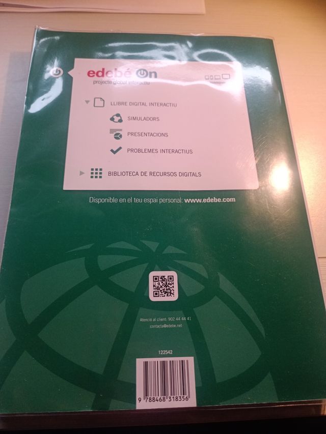 Llibre matemàtiques 2n batxillerat. de segunda