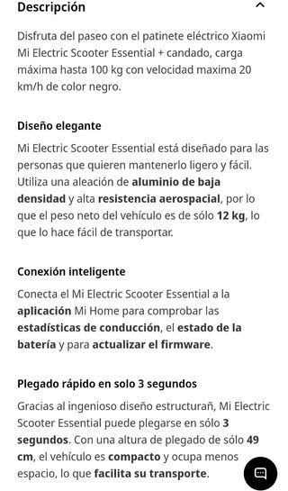 PATINETE ELECTRICO ! NUEVO SIN USAR !!