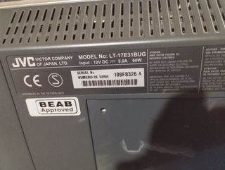 televisor jvc 17 pulgadas