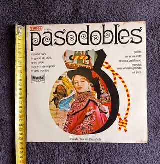 Disco Vinilo Pasodobles año 1971 LP Vintage L'P