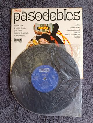 Disco Vinilo Pasodobles año 1971 LP Vintage L'P