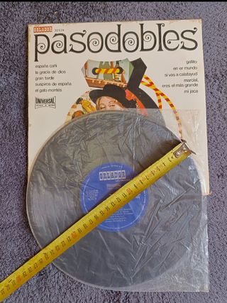 Disco Vinilo Pasodobles año 1971 LP Vintage L'P