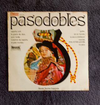 Disco Vinilo Pasodobles año 1971 LP Vintage L'P