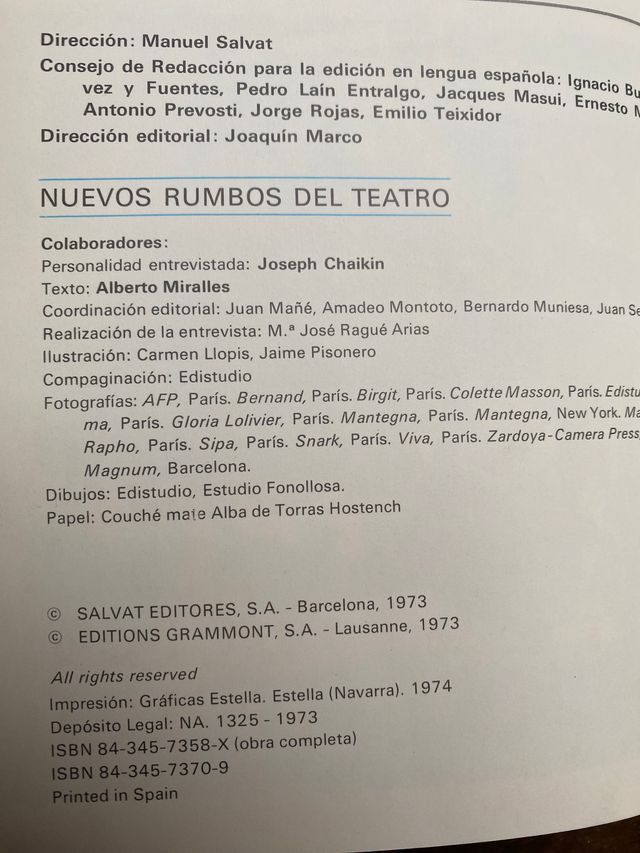 Nuevos rumbos del teatro