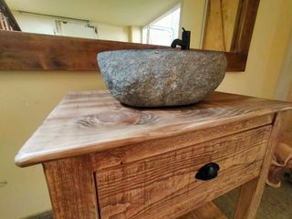 Mueble de Baño Estilo Wabi-Sabi Mader Pino d fland