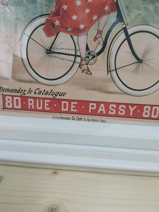 Cuadro con lámina publicitaria francesa