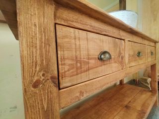 Mueble De Baño Estilo Wabi-Sabi Madera Maciza