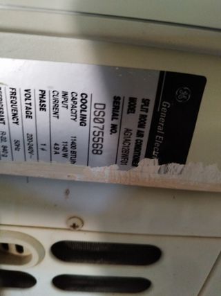 DESPIECE AIRE ACONDICIONADO GENERAL AG1AC12BWF01